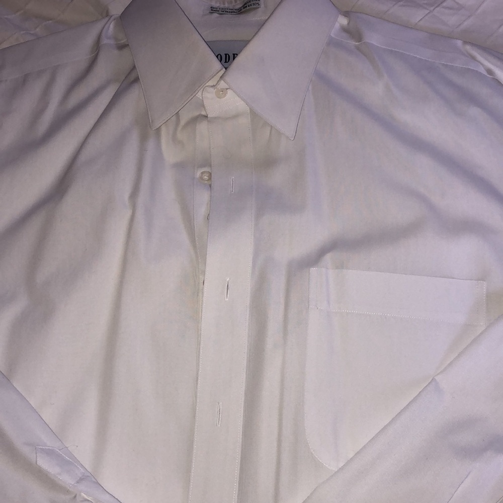 Men’s Dress Shirt, White, Cuff-Link Wearable